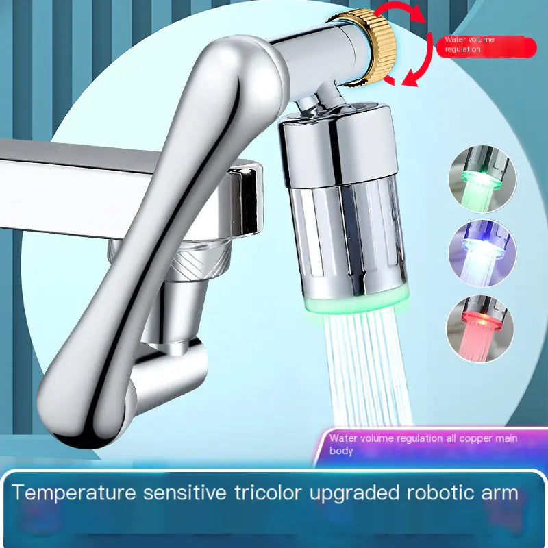 Multi-Functional Rotating Faucet Aerator with Dual Modes
