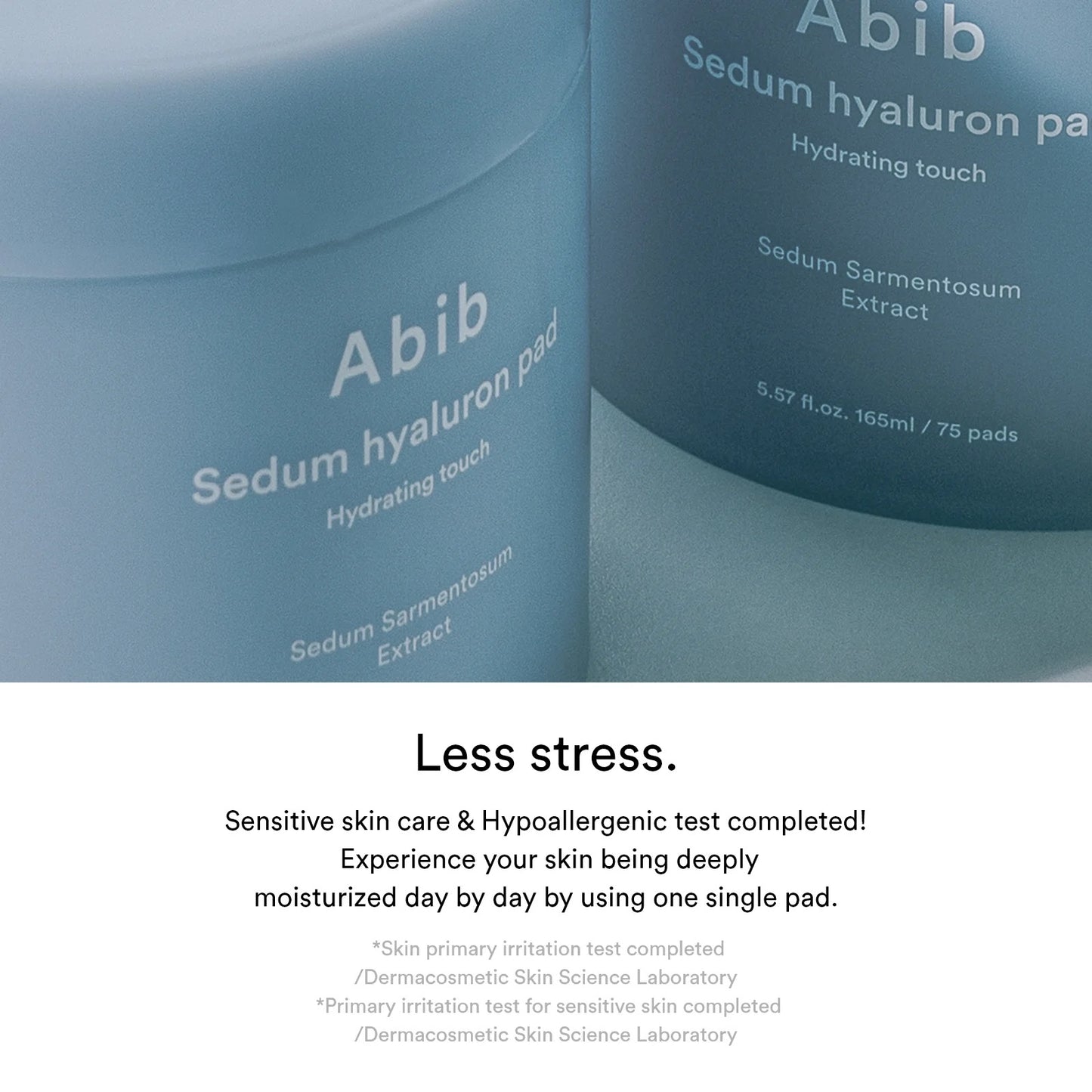 Sedum hyaluron pad Hydrating touch - 165ml. 75 pads