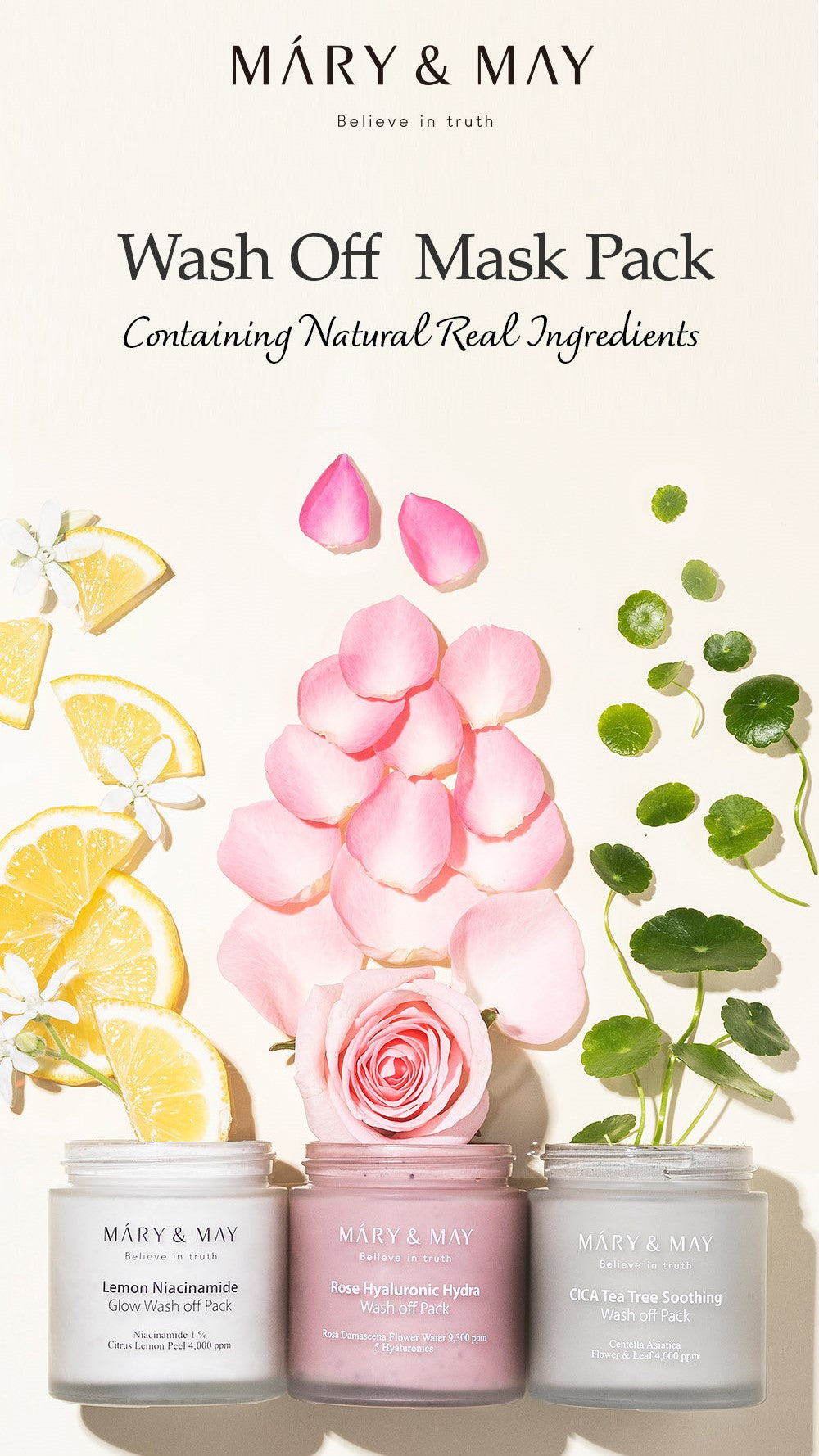 Rose Hyaluronic Hydra Wash Off Pack 125g