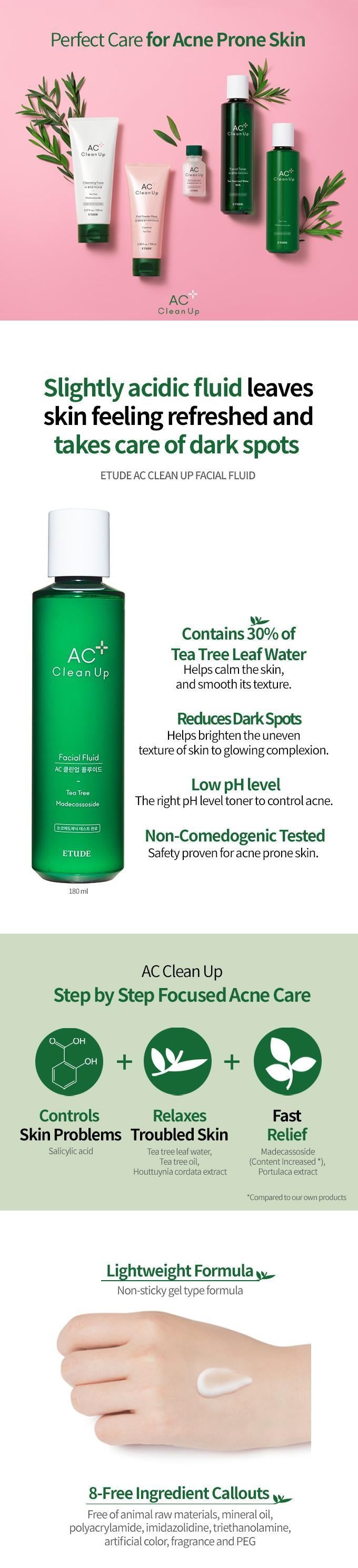 AC Clean Up Facial Fluid 180ml