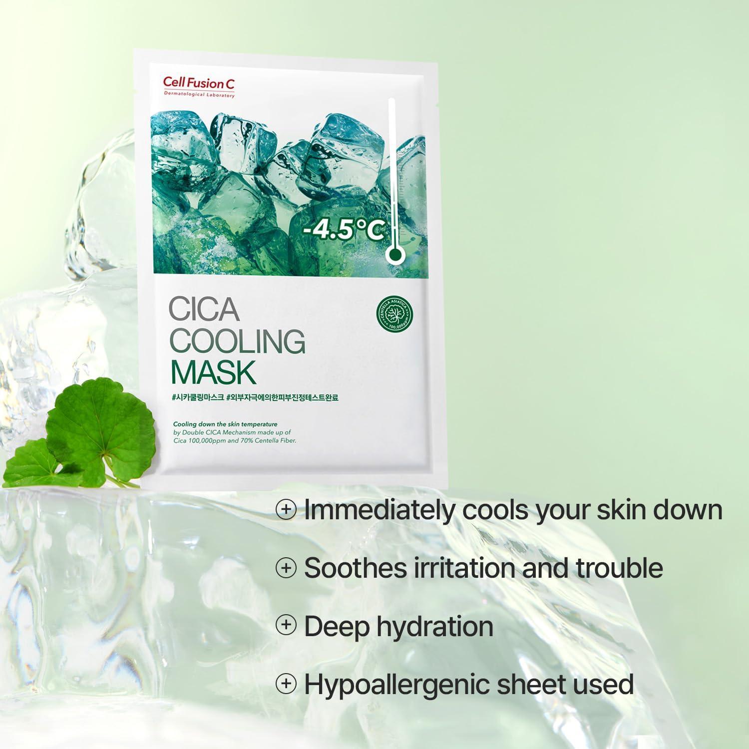 Cica Cooling Mask - 5 sheets