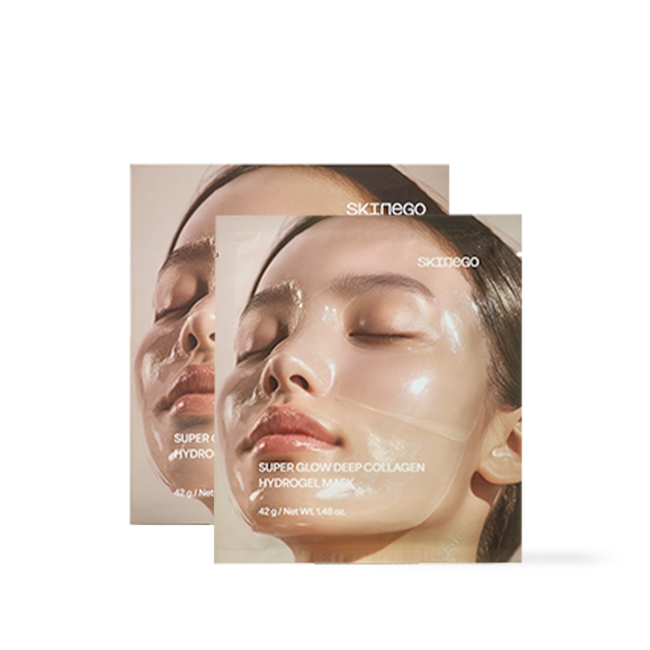 [Skinego] Super Glow Tiefen-Collagen Hydrogel Maske 8 Stk.