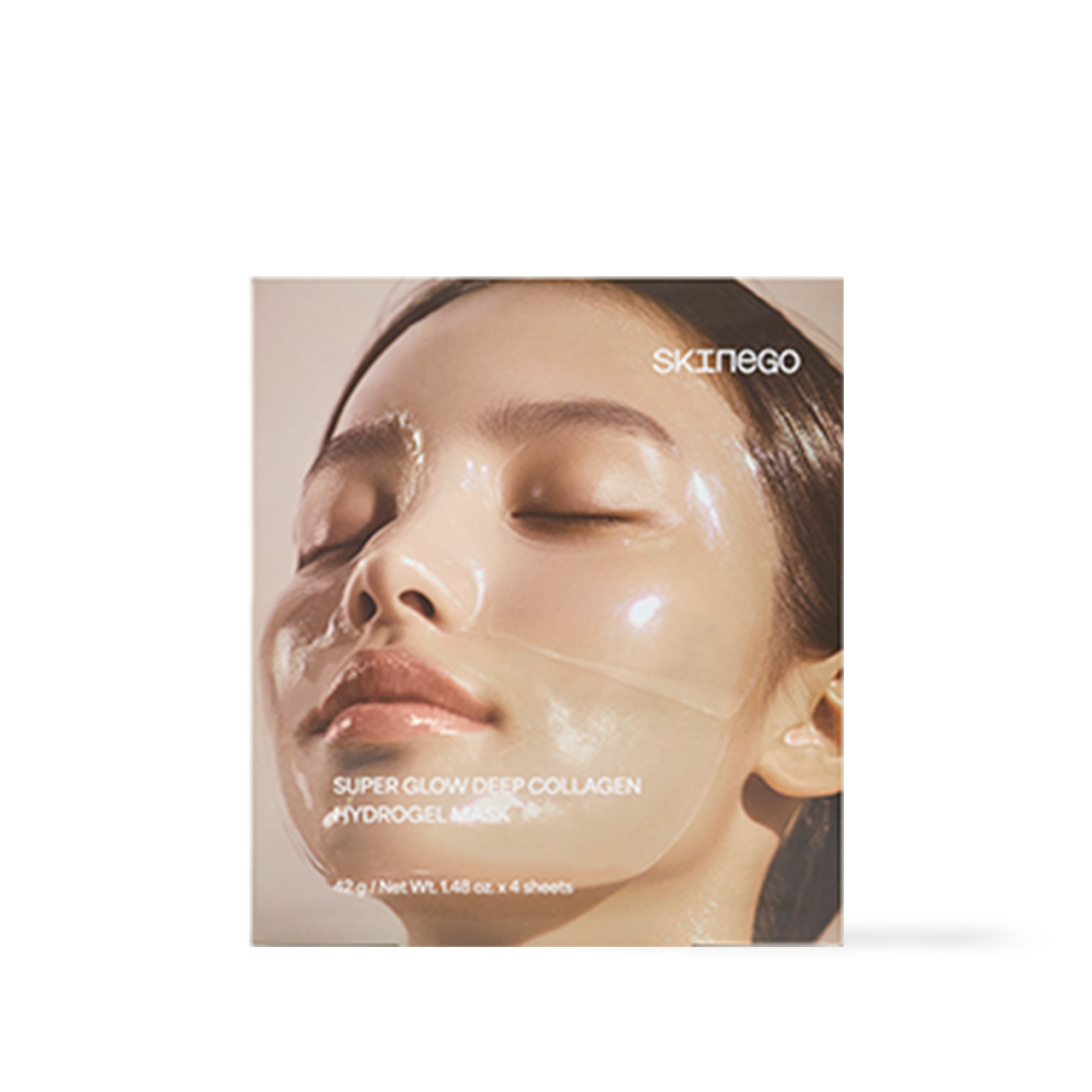 [Skinego] Super Glow Tiefen-Kollagen-Hydrogel-ke Maske 4 Stück