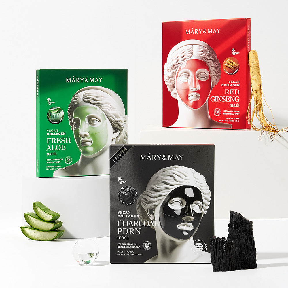 Vegan Collagen Fresh Aloe Mask (30g x4)