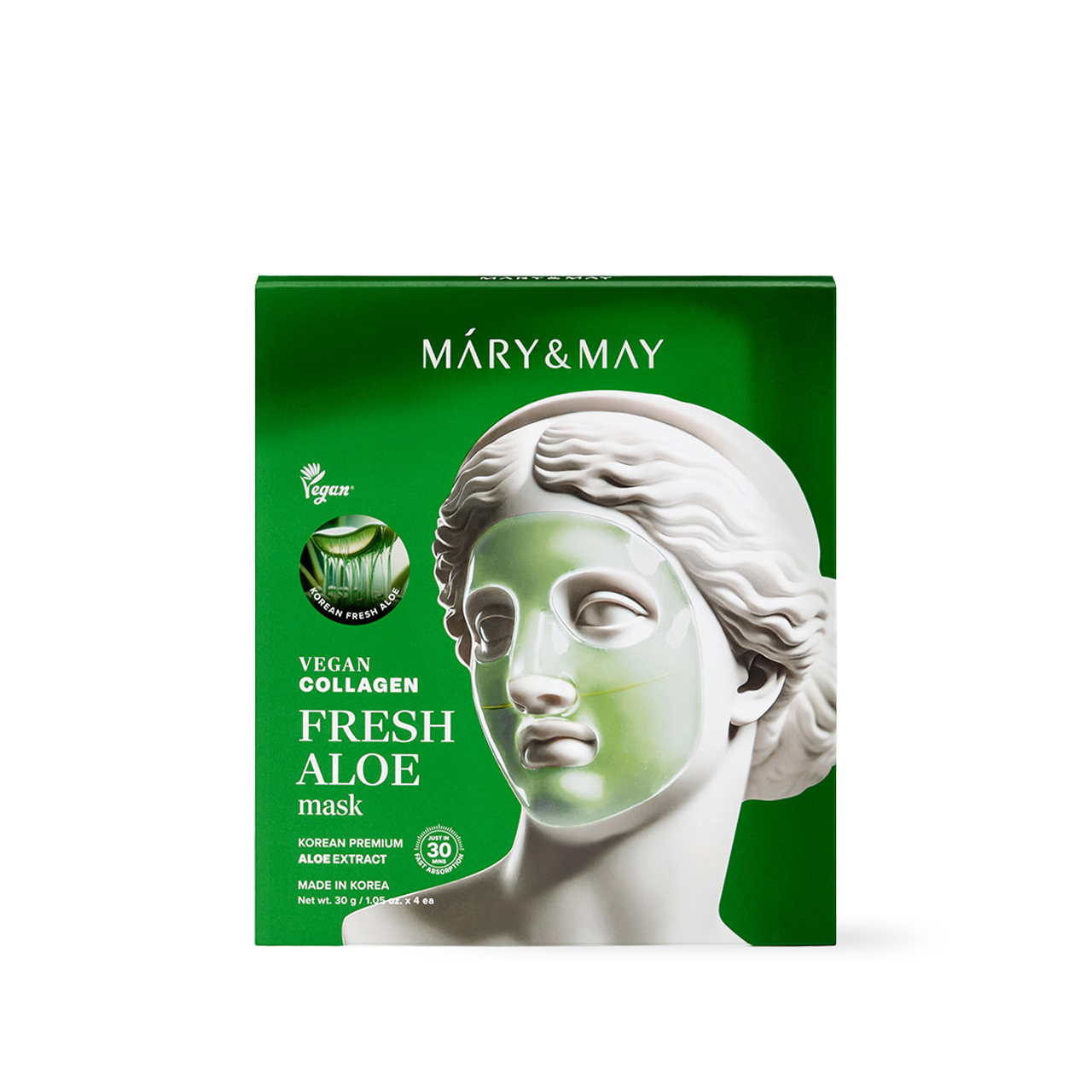 Vegan Collagen Fresh Aloe Mask (30g x4)