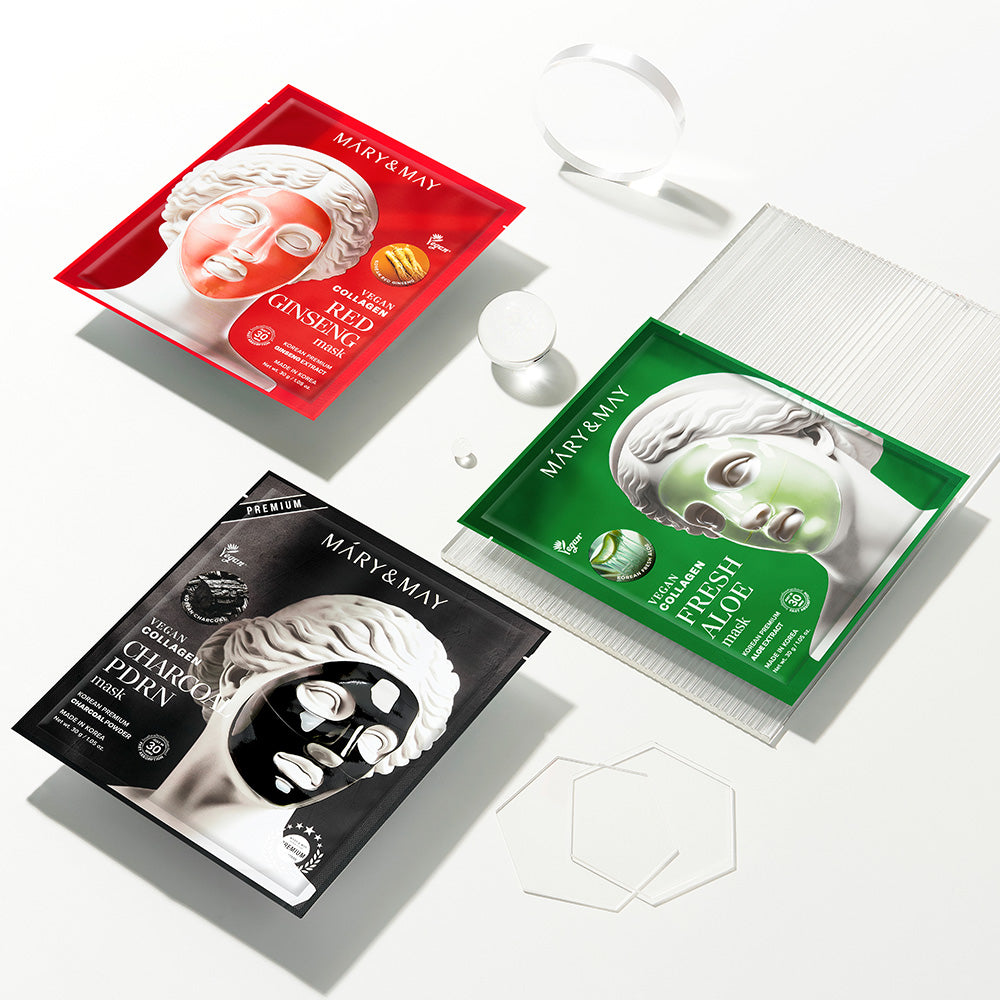 Vegan Collagen Charcoal PDRN Mask (30g x4)