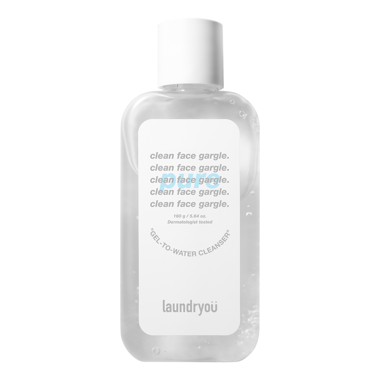 Clean Face Gargle Gel-to-Foam Cleanser PURE 160g