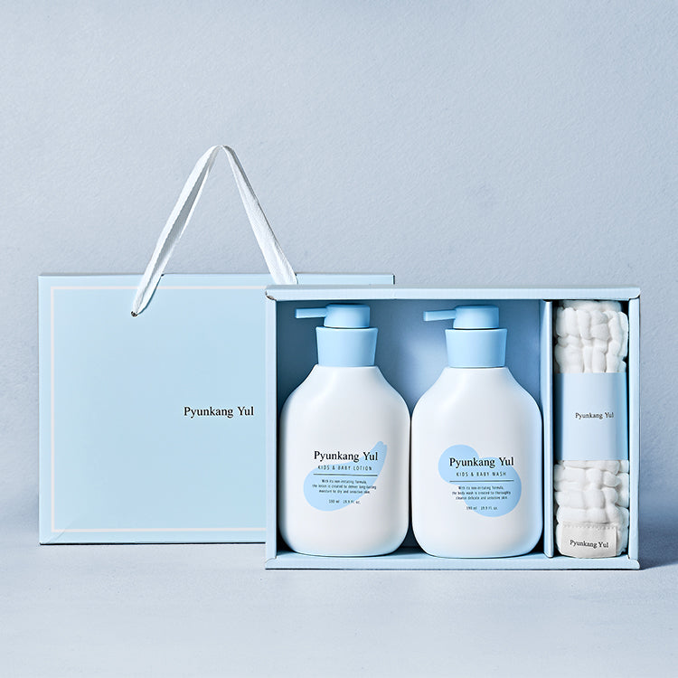 Kids & Baby Line Gift Set 590ml*2+guaze