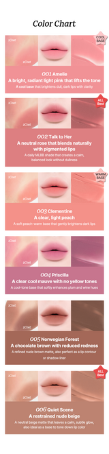 [Tiptoe] Mousse Tang Lip Matter - 6 Colors