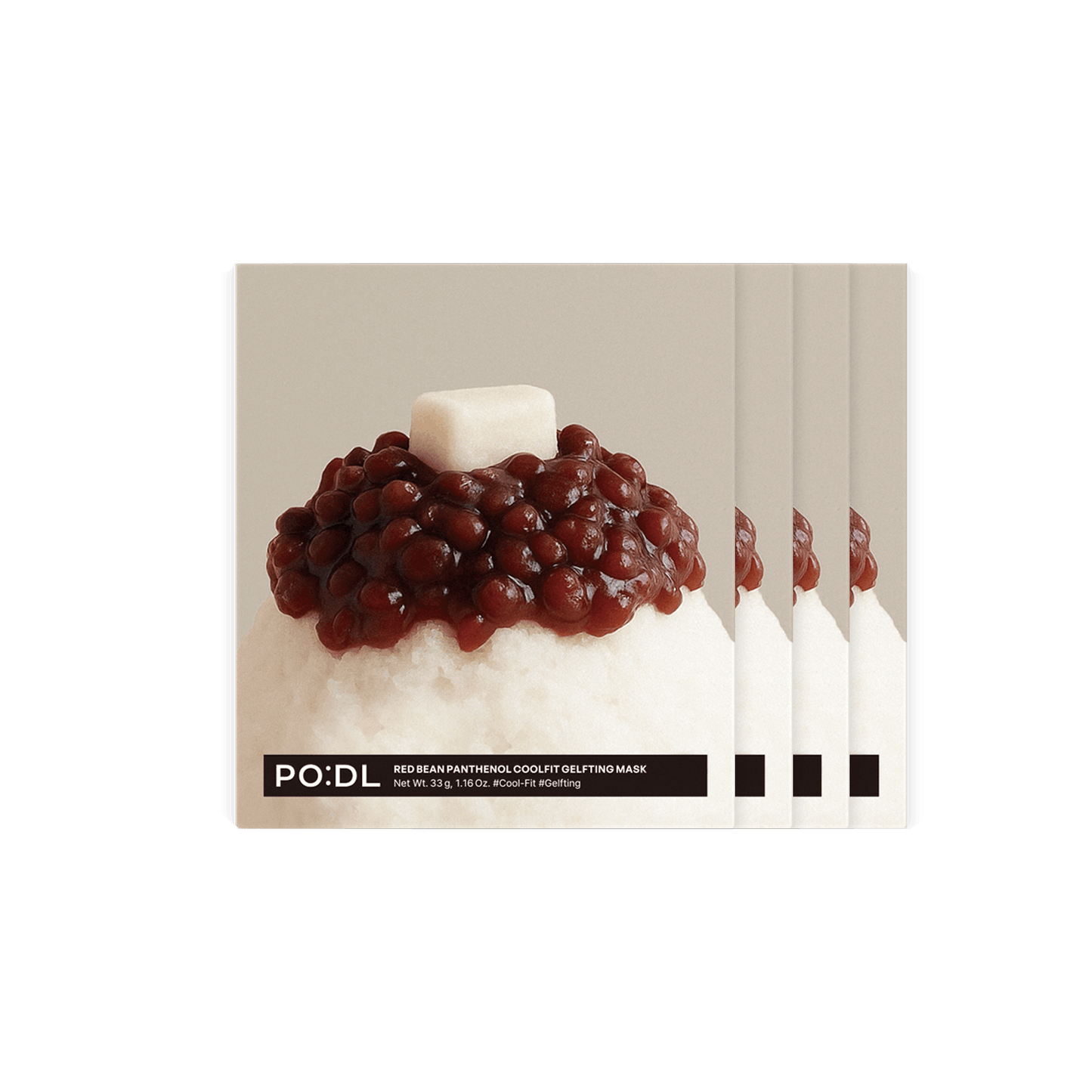 Red Bean Panthenol Coolfit Gelfting Mask (4ea) (+Special Gift)