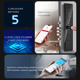 Smart Electronic Fingerprint Door Lock, Keyless Entry Biometric Smart Lock for Home Security