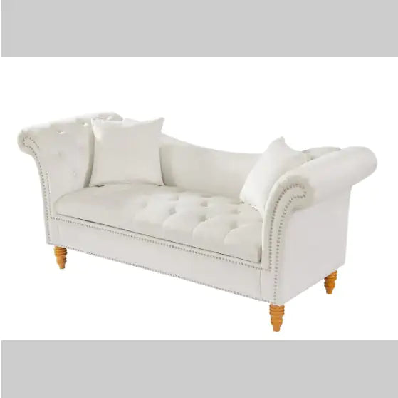 Velvet Ottoman