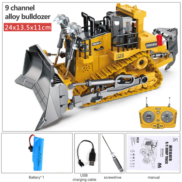 2.4G RC Excavator Remote Control Engineering Toy Truck
