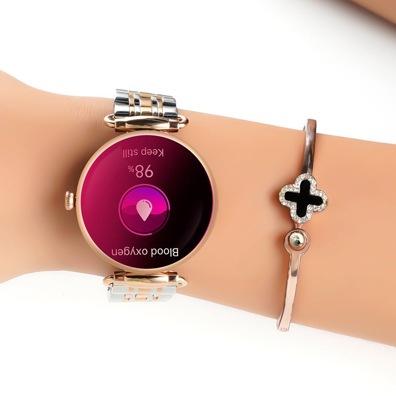 Women’s Smartwatch with Bluetooth Call, Heart Rate & Blood Oxygen Monitor, Sleep Health Tracking Sports Watch