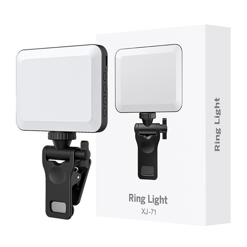 Live Streaming Fill Light for Mobile & Tablet, Portable LED Ring Light with Adjustable Brightness for Vlogging, TikTok & Video Recording