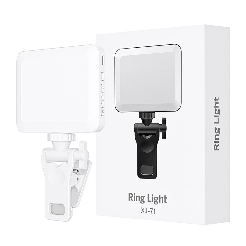 Live Streaming Fill Light for Mobile & Tablet, Portable LED Ring Light with Adjustable Brightness for Vlogging, TikTok & Video Recording