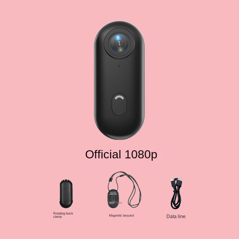 Thumb Bike Camera with Magnetic Back Clip, Mini Sports Action Camera & Thumb Recorder for Cycling, Outdoor Adventure & Pet Monitoring