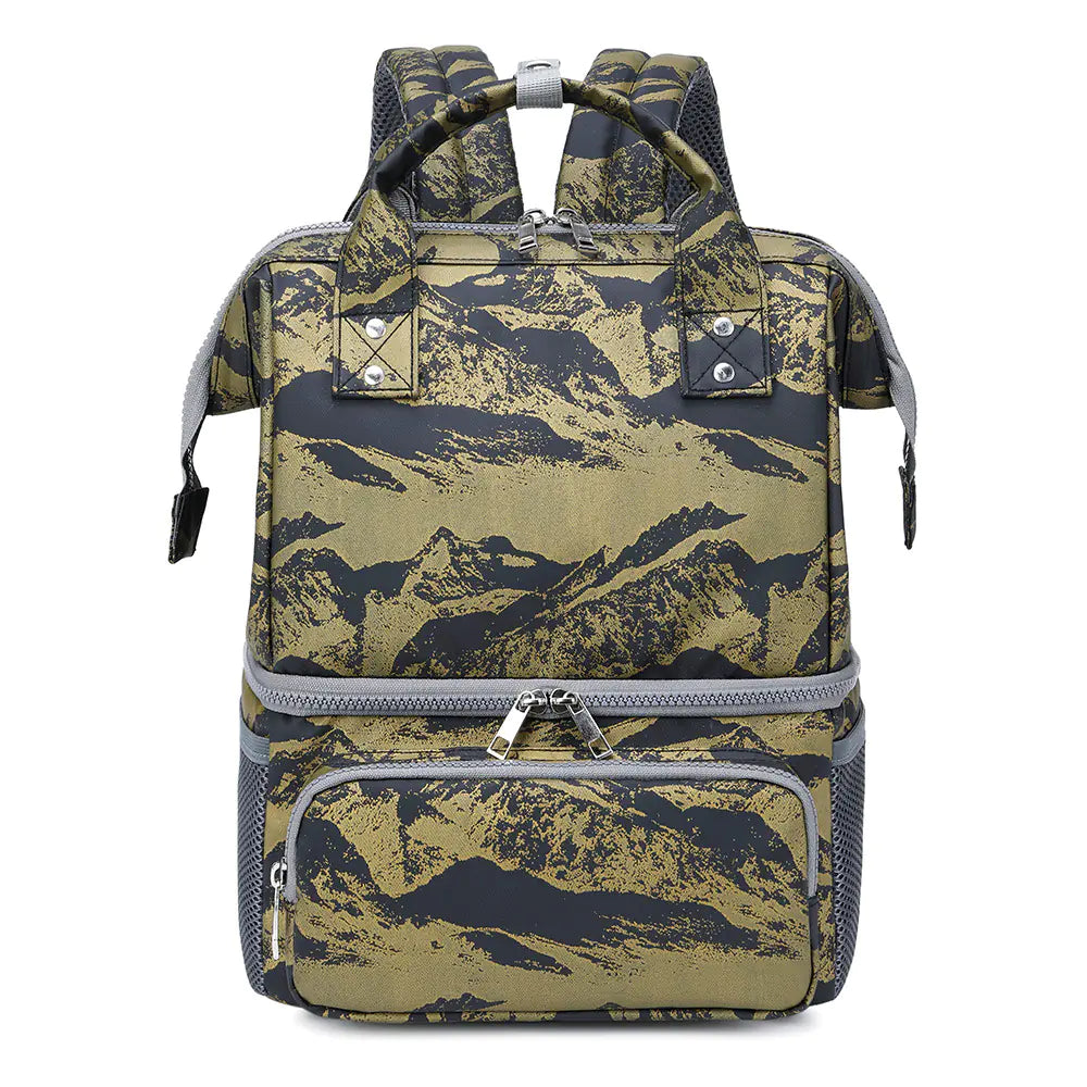 Fashionable Double Layer Multi-functional Handbag