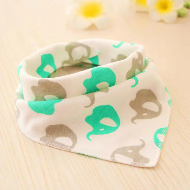 Waterproof Cotton Baby Bibs with Cartoon Design