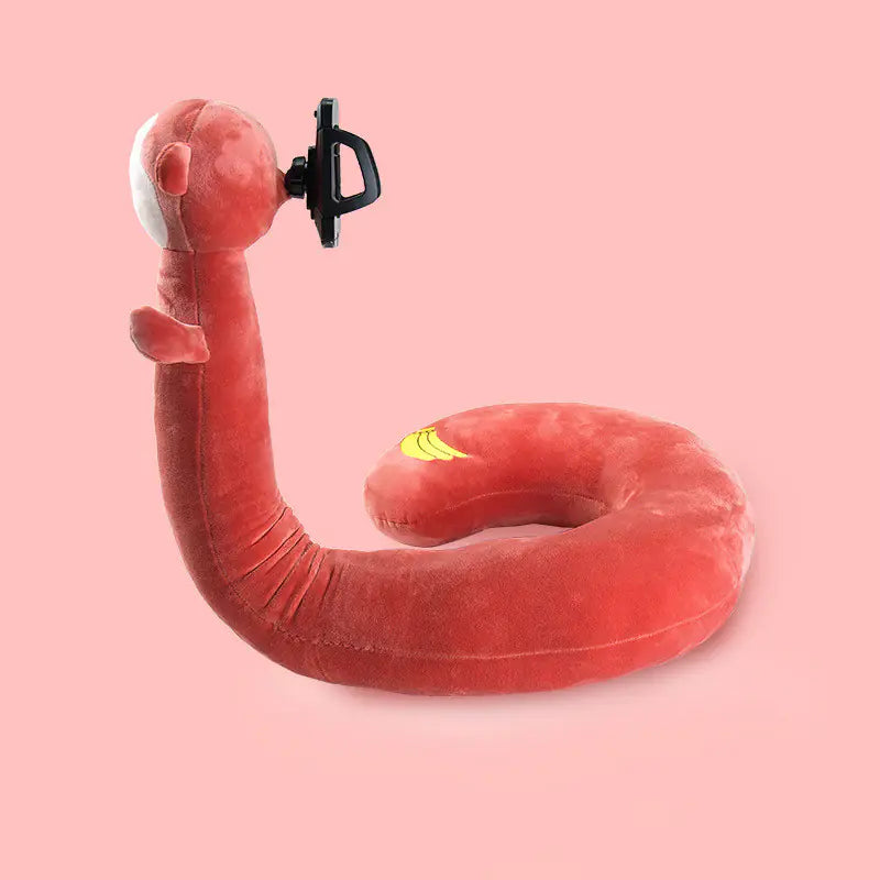 Multifunctional U-Shaped Pillow with Phone Stand