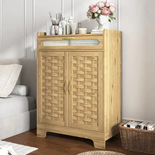 Wooden Coffee Bar Cabinet
