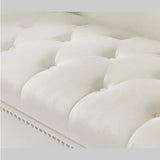 Velvet Ottoman