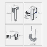 High Pressure Toilet Spray Gun Set with Brass Valve