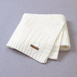 Solid Color Knitted Baby Blanket for Men and Women
