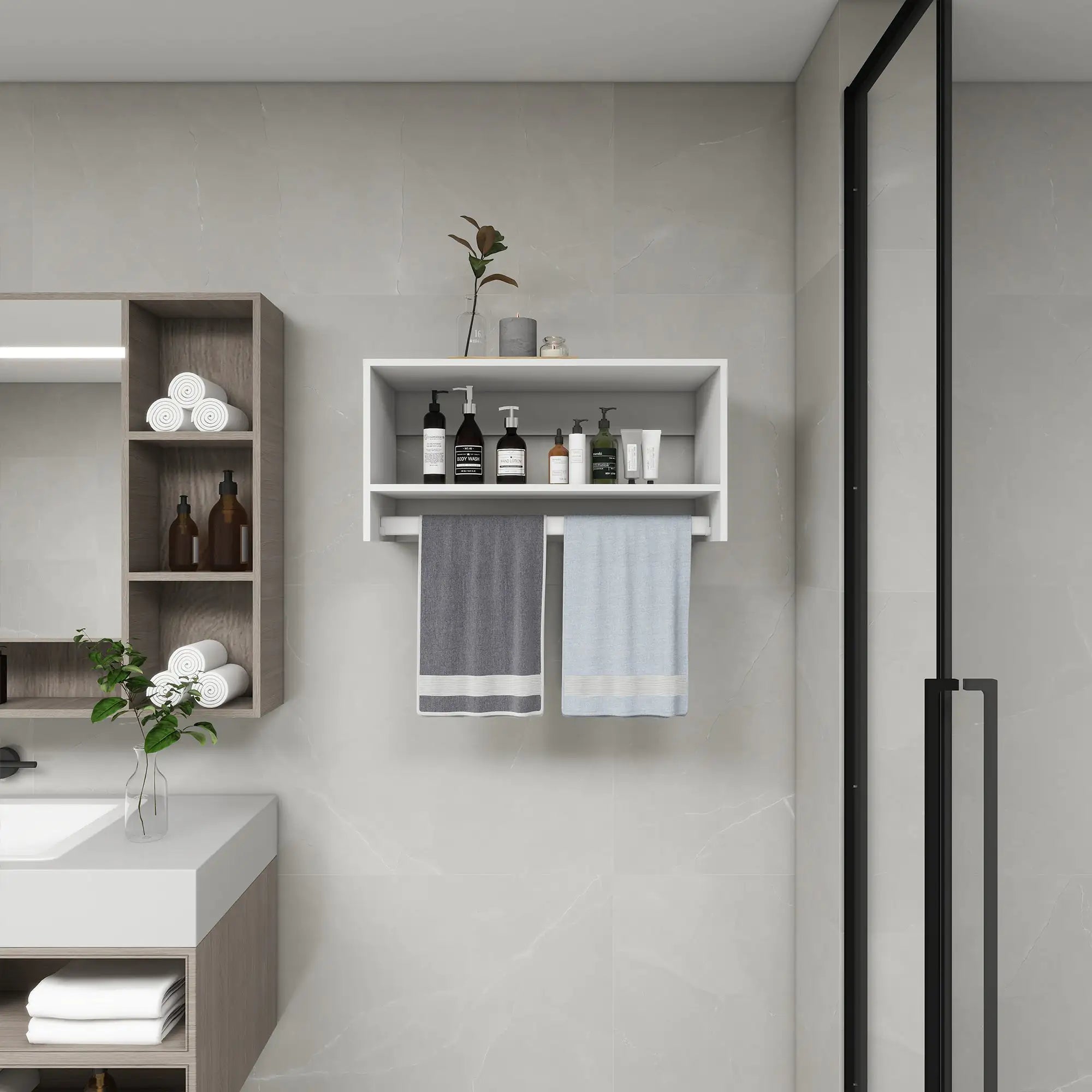 B2 Modular Wood Closet Organizer